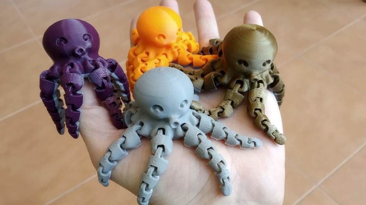 Featured image of 3D Printed Octopus – 8 Best Curated 3D Models