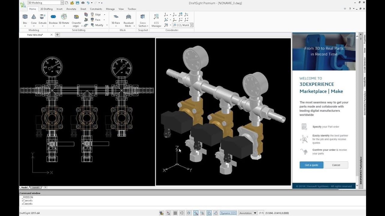 autocad draftsight