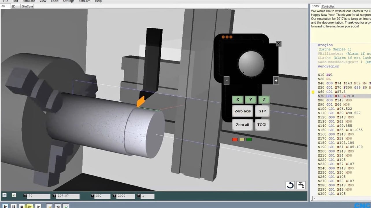 simple cnc control software