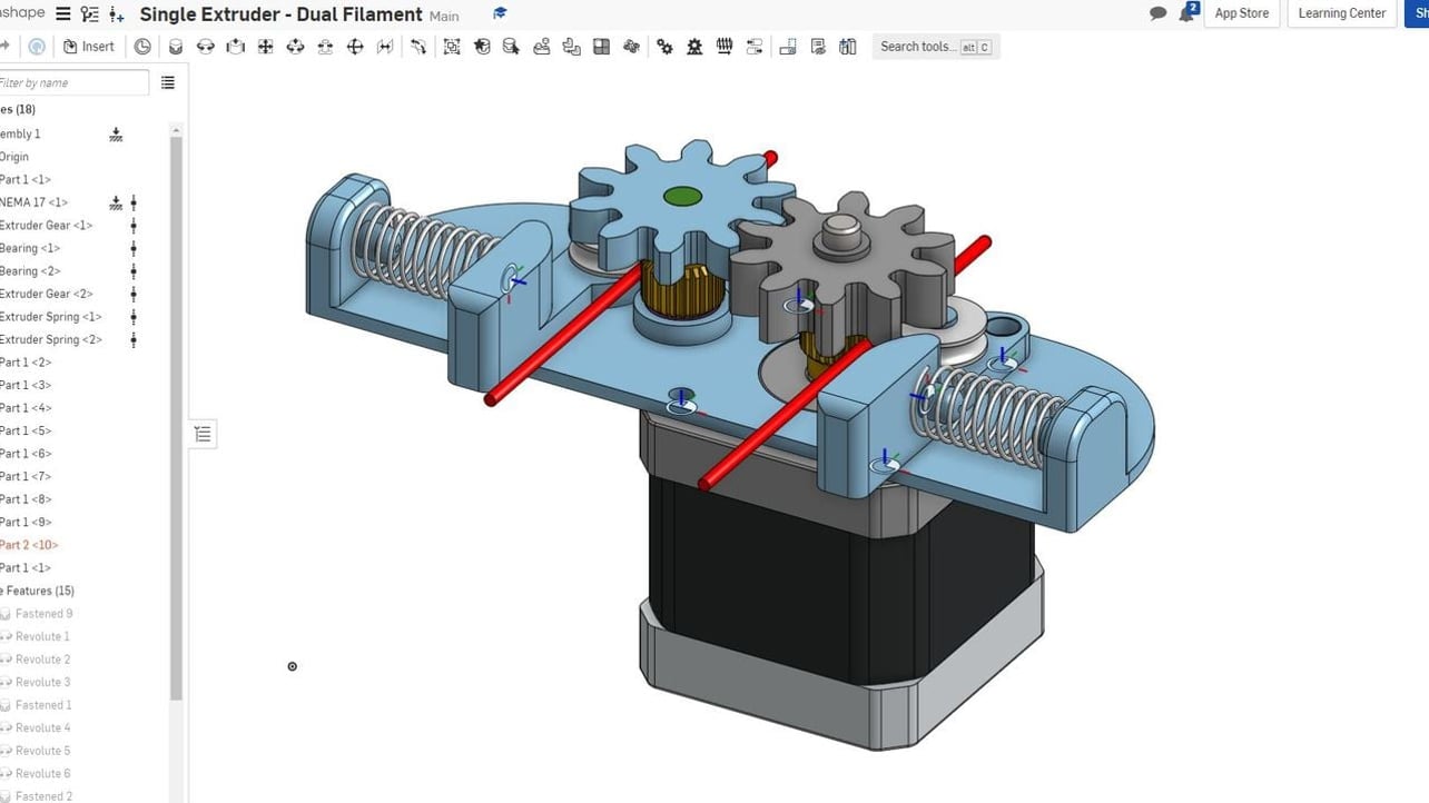 slicer for fusion 360 says material is too small