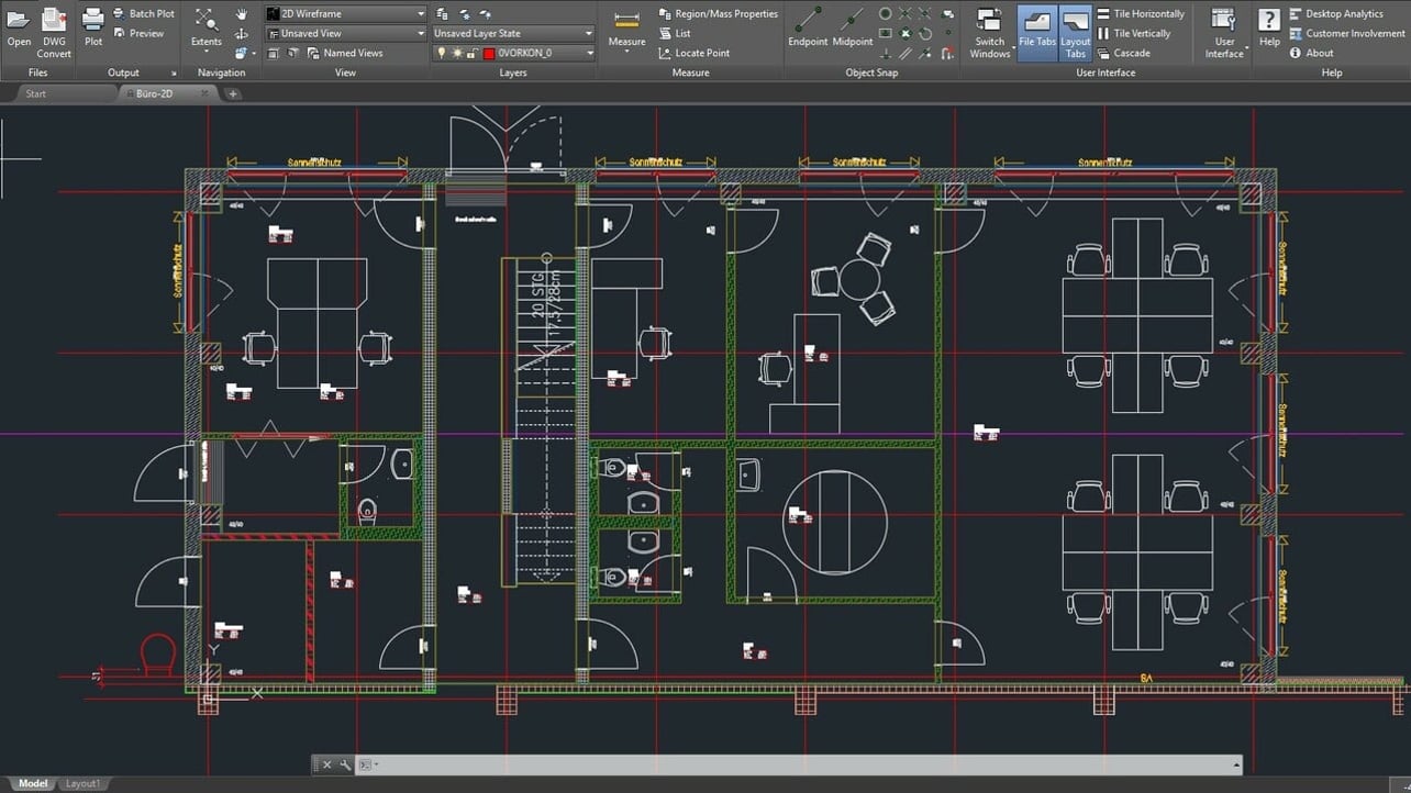 open an autocad file