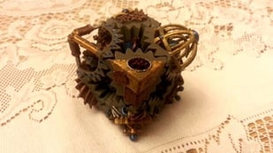 Featured image of 3D printed Steampunk cube gears