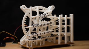 Featured image of [Project] 3D Printed Marble Clock