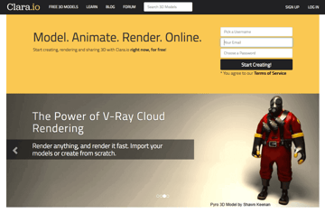 Obraz najlepszych witryn i archiwów 3D dla bezpłatnych modeli 3D: Clara.io