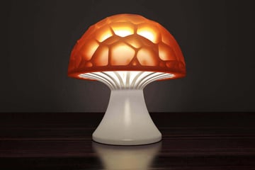 Obraz rzeczy do wydrukowania 3D: 40 pomysłów na druk 3D w domu: lampa grzybowa Voronoi