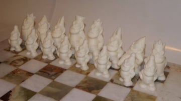 Obraz szachy z nadrukiem 3D: Szachy Gnome