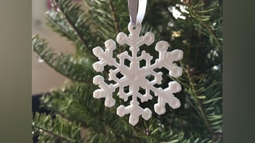 Obraz świątecznych wydruków 3D (ozdoby i dekoracje świąteczne z nadrukiem 3D): Maszyna do płatków śniegu