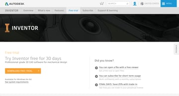Autodesk Inventor Free Download Is There A Full Free Version