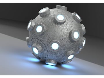 Obraz rekwizytów Fortnite do wydrukowania w 3D: granat impulsowy
