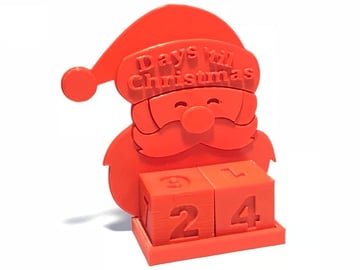 Obraz świątecznych wydruków 3D (ozdoby i dekoracje świąteczne drukowane w 3D): Świąteczny kalendarz adwentowy