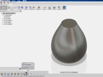 A snapshot of Fusion 360 in action.