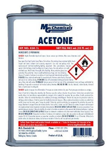 Though technically not a glue, this MG Chemicals Acetone will bond two surfaces.