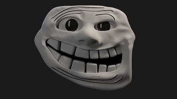 3D Trollface inspirowany tzw 
