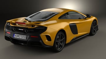 Model 3D supersamochodu McLaren 675LT.