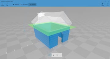 Dzielenie pliku w programie Windows 3D Builder.
