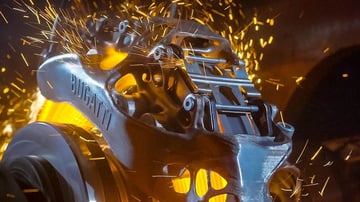 Testowanie skrajnie wydrukowanego zacisku Bugatti 3D.