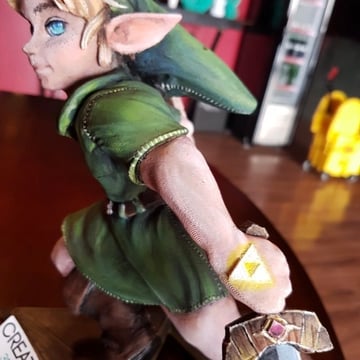 Kolorowy model Link z The Legend of Zelda