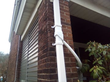 These downspout clamps were printed multiple times to get the fit to be just right