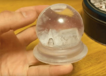 A 3D printed snow globe is one cool project for a hollowed print