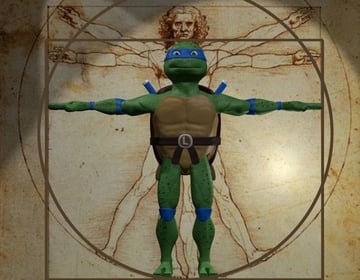 Leo z Ninja Turtles żyjący zgodnie ze swoim imiennikiem