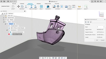 how to rotate objects in slicer for fusion 360