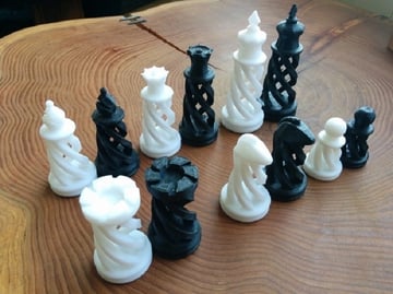 3d Printed Chess Set 30 Great Sets Boards To 3d Print All3dp | orthanc was the black impenetrable tower of isengard built by the dúnedain. 3d printed chess set 30 great sets