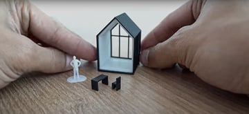 Obraz przedstawiający sposób tworzenia modelu architektury drukowanej w 3D: jak wydrukować własny model 3D