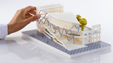 Obraz przedstawiający sposób tworzenia modelu architektury drukowanej w 3D: Architektura drukowana w 3D jest tutaj na stałe