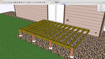 sketchup deck plans