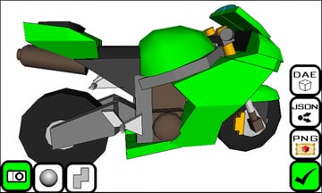 It would likely take practice to make this Motorcycle in Qubism