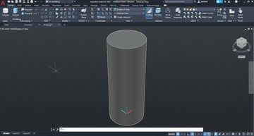 Let's create a cylinder to play around with the move and align tools