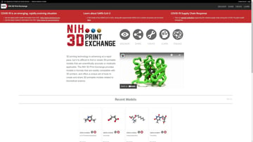 Obraz najlepszych alternatyw Thingiverse: NIH 3D Print Exchange
