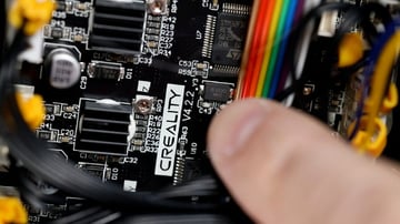 The inability to upgrade the Creality motherboard's stepper drivers is a major flaw