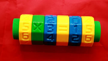 Bright colors make math baby-friendly!