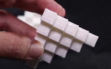 Ironing can smooth out the top layers of 3D prints