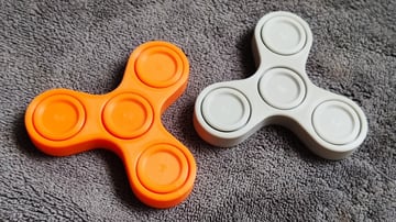 3D Printed USA Fidget Spinner Threaded CAPS 608 Bearing DIY Choose Your Color 