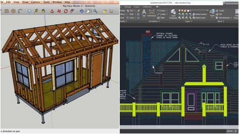 Featured image of SketchUp vs AutoCAD – CAD Software Compared