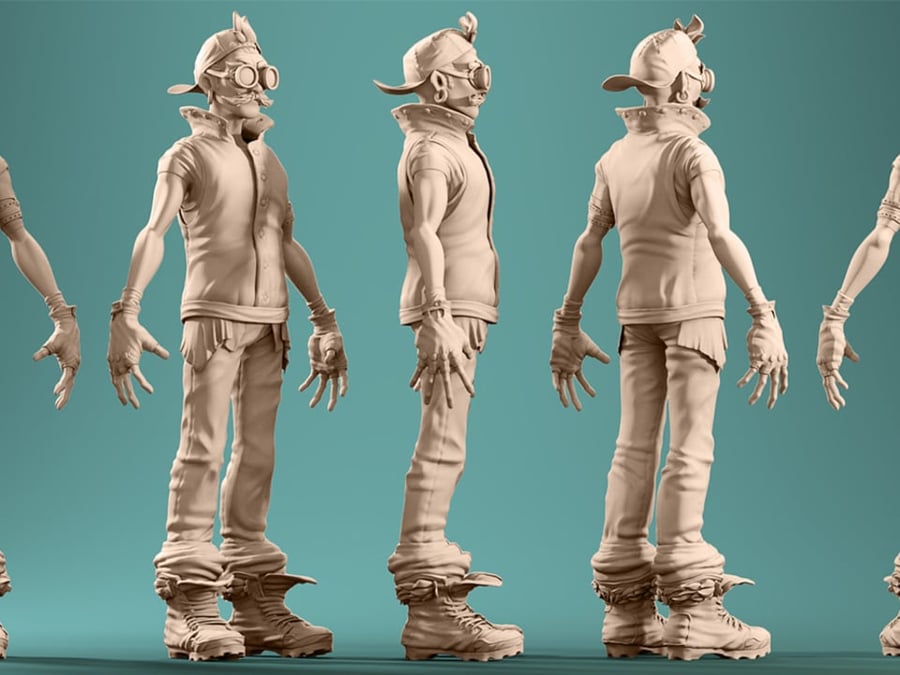 how to make 3d characters in ac3d