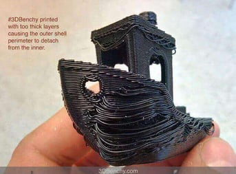 Image of 3D Printing Troubleshooting Common 3D Printing Problems: Print Looks Stringy and Droopy (Over-Extrusion)