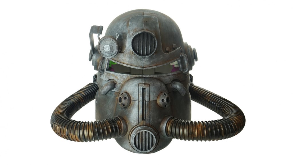 Fallout 76 Wearable T-51 Power Armor Helmet Fall Out Mask Prop Halloween Mask 