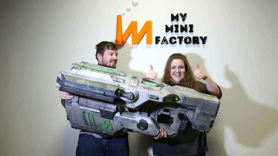 Featured image of DOOM BFG Prop by MyMiniFactory used 20kg of Filament