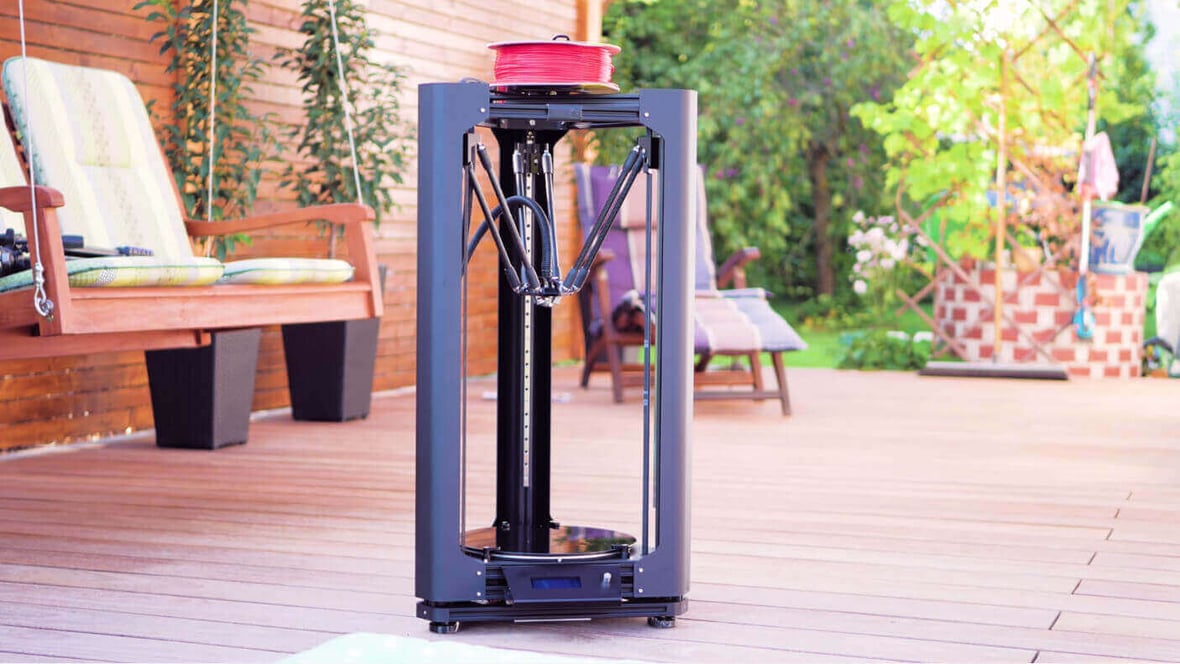 Featured image of Stealth Black: Layer One Atom 2.0 Delta 3D Printer Review