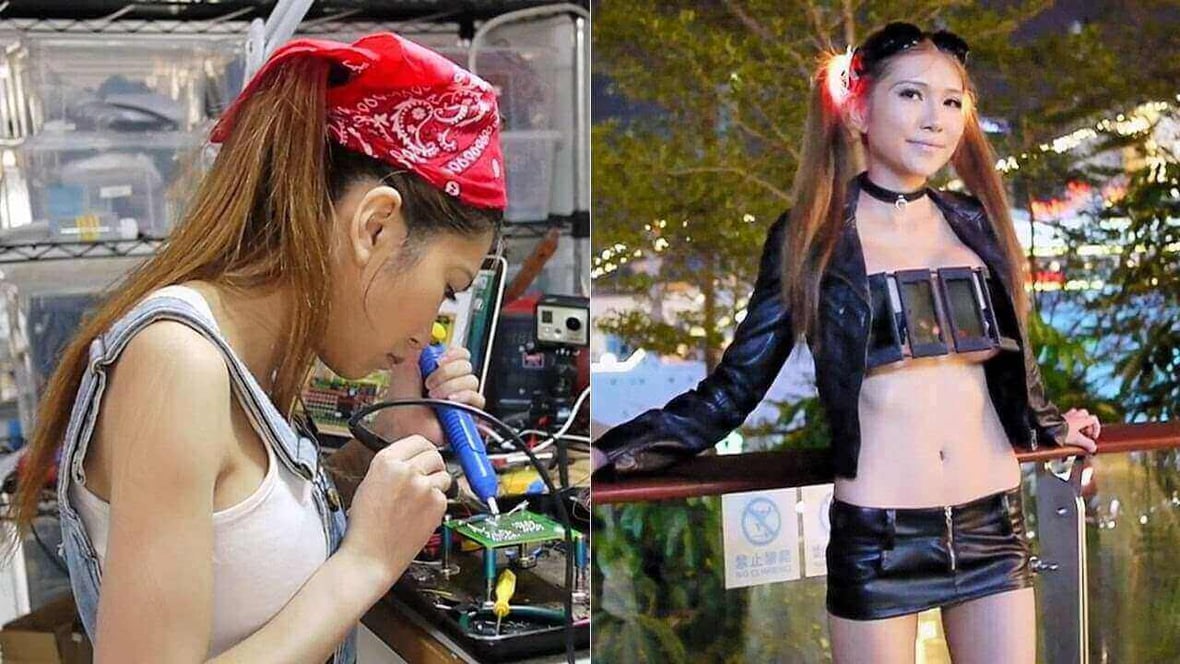 Featured image of SexyCyborg Confronts Maker Sexism with LCD Shutter Top