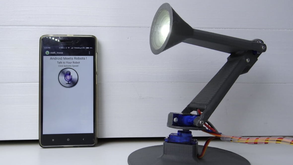 Featured image of This is a 3D Printed Desk Lamp with Voice Control