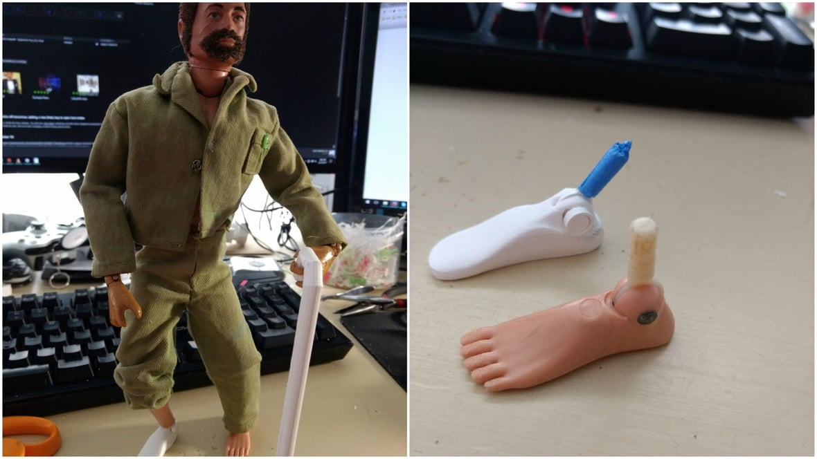 Featured image of G.I. Joe Receives 3D Printed Prosthetic Foot