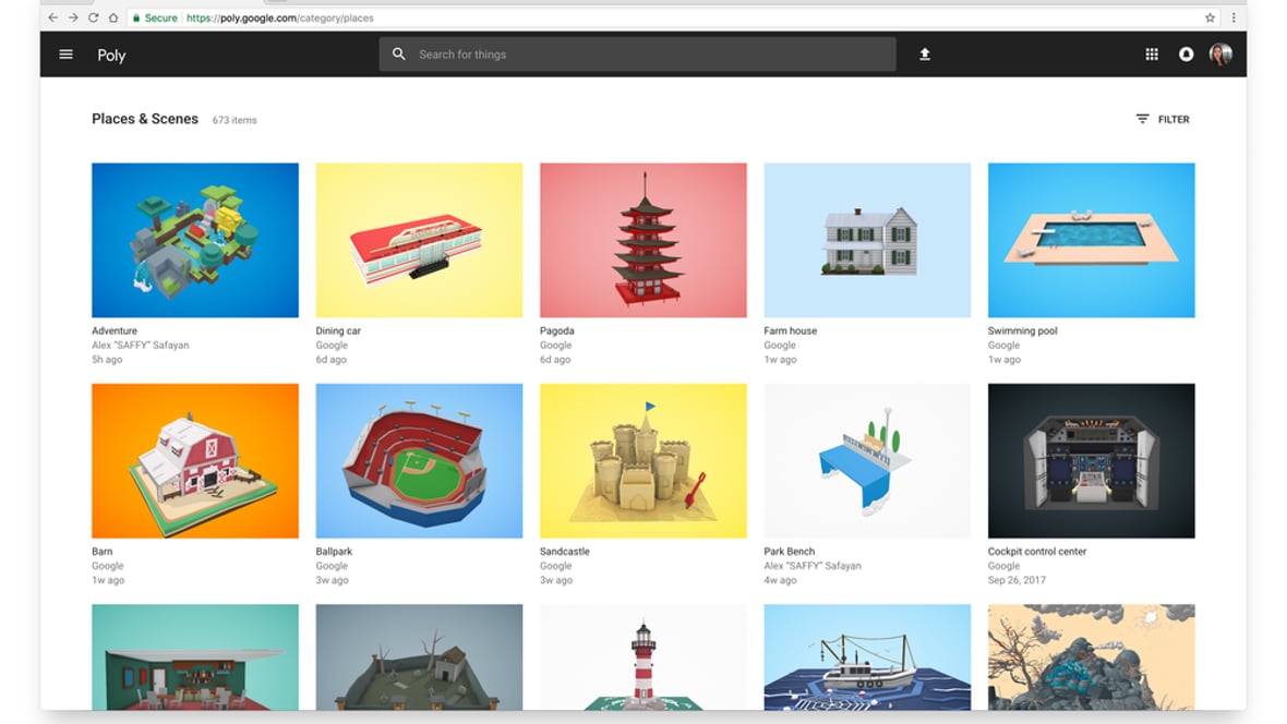 Featured image of Google Launches Poly, a Full-Color 3D Model Library