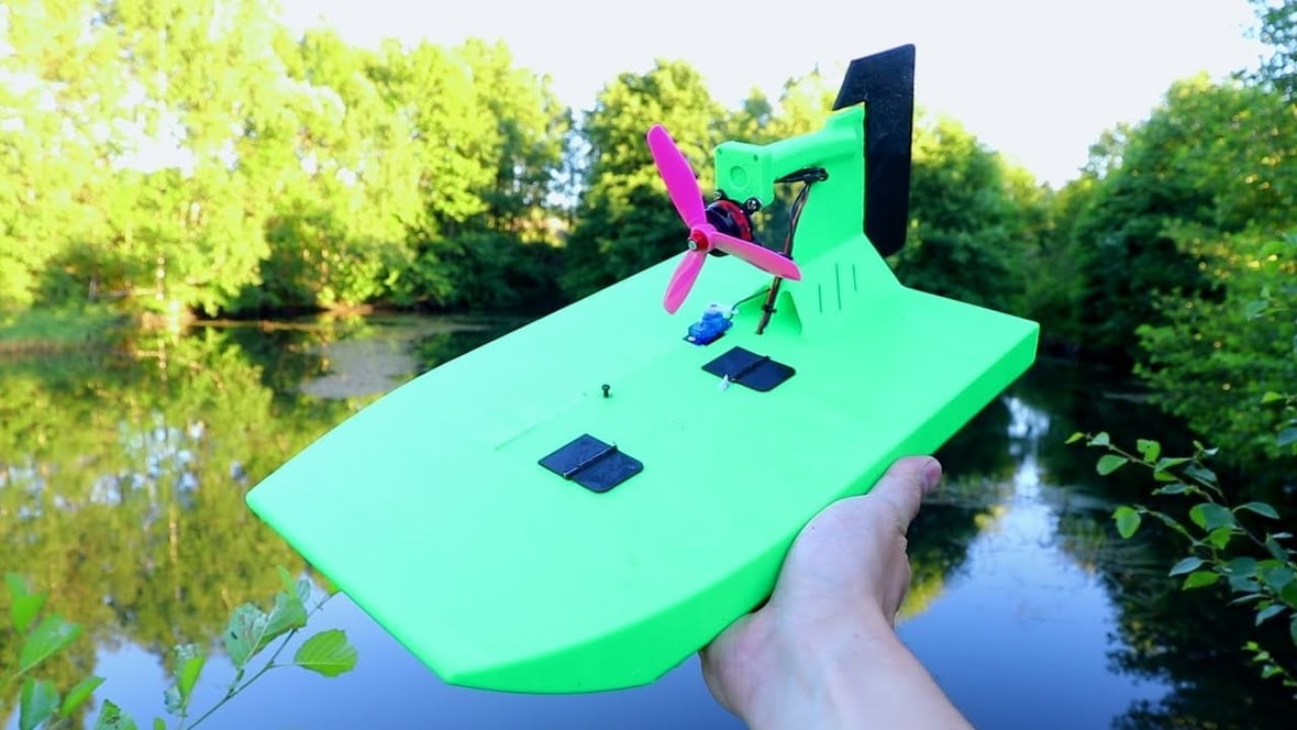 Featured image of [Project] Set Sail in This 3D Printed RC Airboat