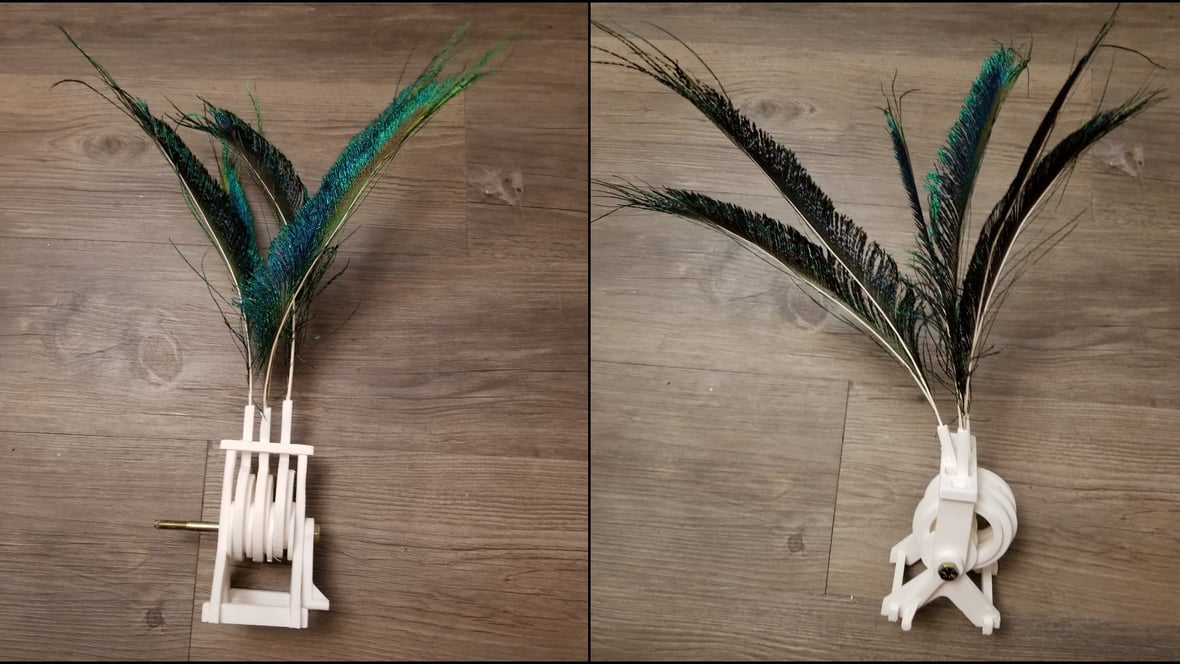 Featured image of [Project] All3DP Takes on a 3D Printed Feather Automaton Mechanism