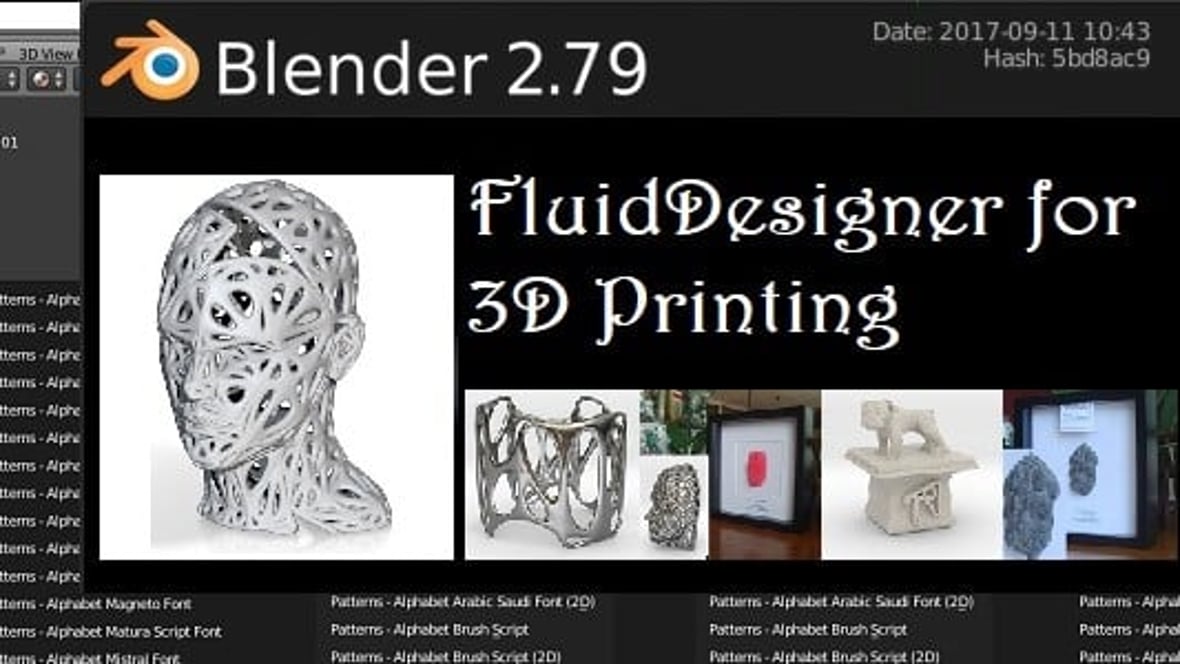 FluidDesigner is a Blender Template for Complex 3D Designs | All3DP