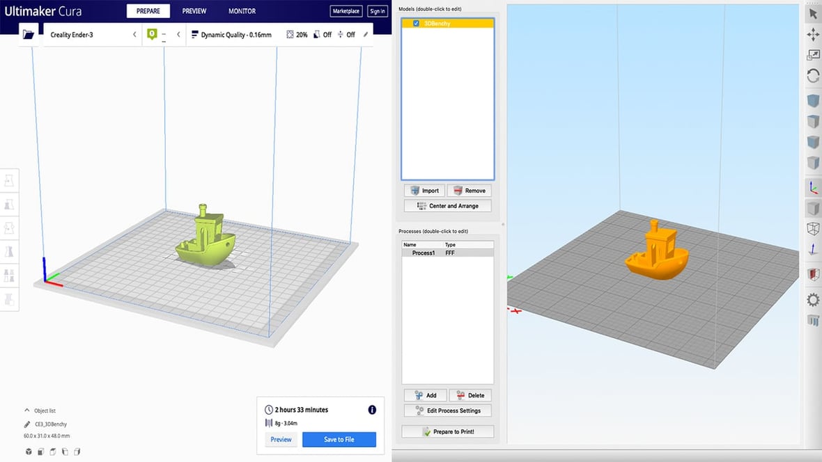 Featured image of Simplify3D vs Cura: The Differences